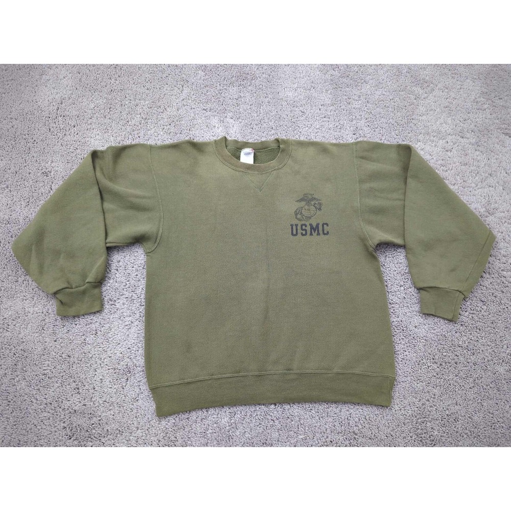 Vintage US Marine Corps Sweatshirt Mens‎ S Pullover USMC Soffe Made in USA